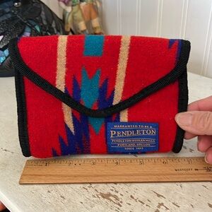 Pendleton blanket wool wallet or pouch